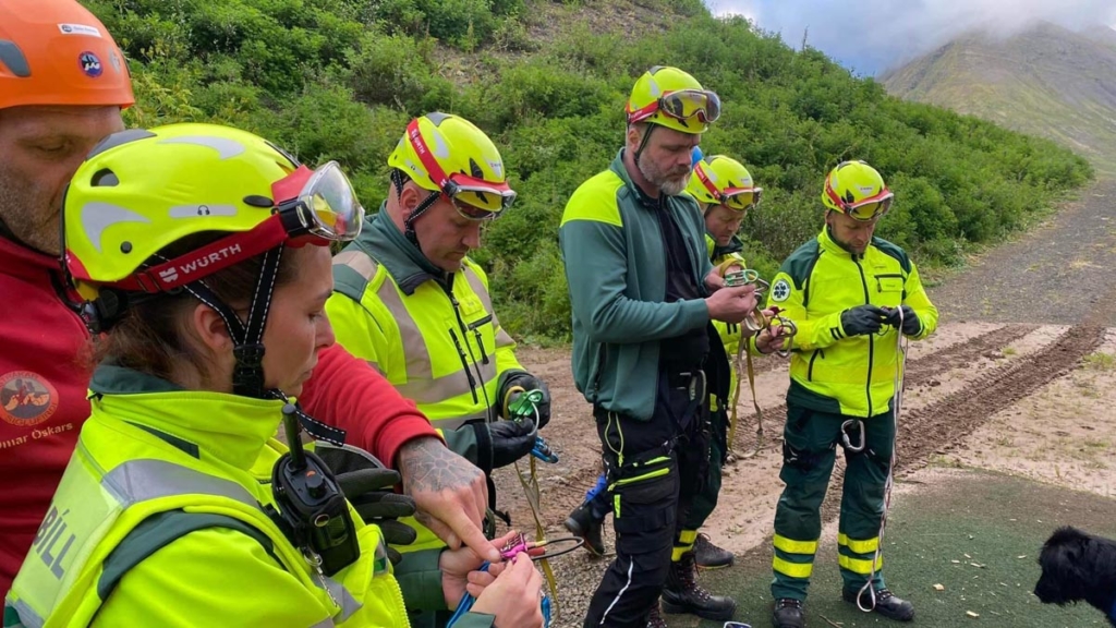 Samæfing björgunarsveitarinnar og sjúkraflutningamanna HSN í Siglufirði